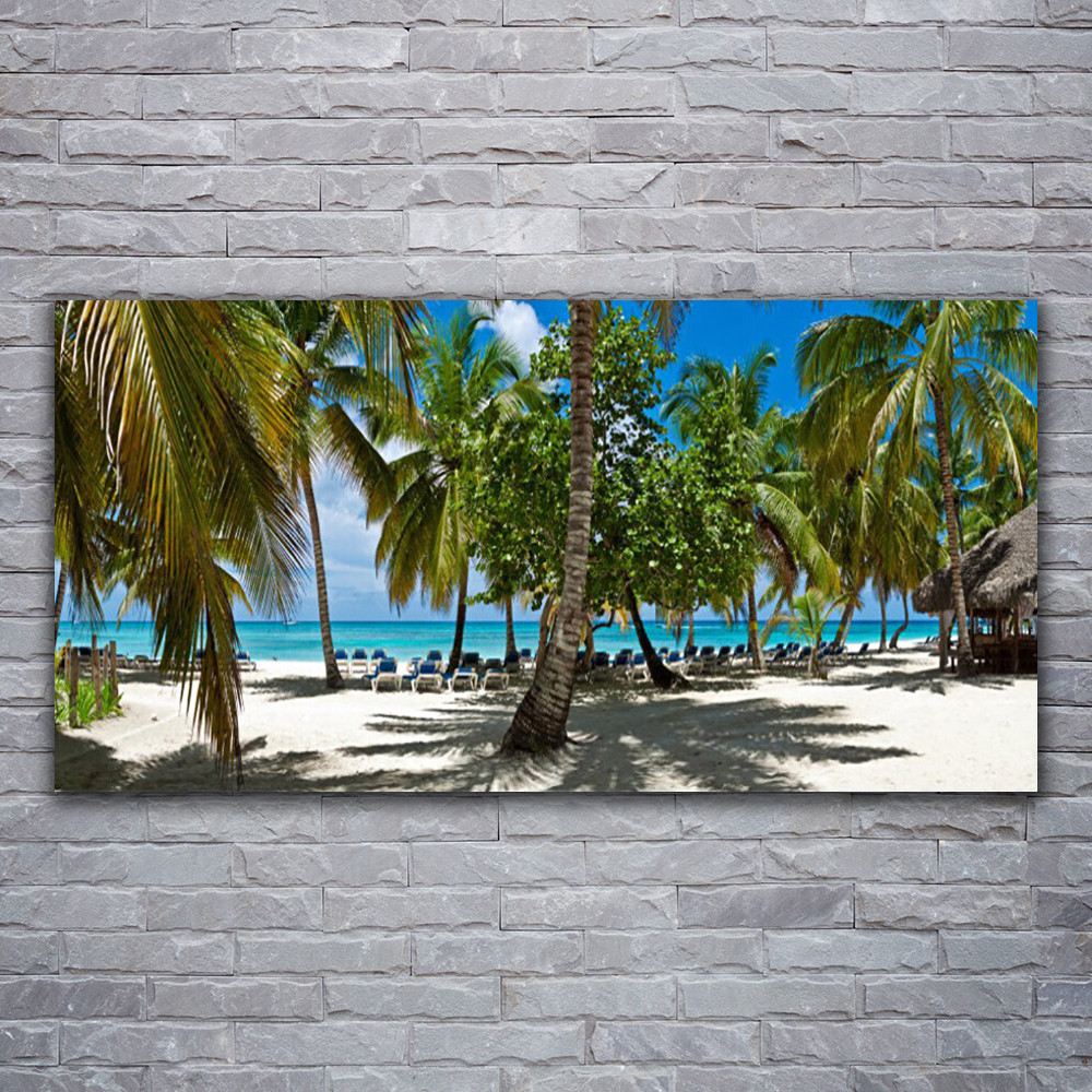 Photo sur toile plage 120x60 de qualité galerie pour intérieur chic