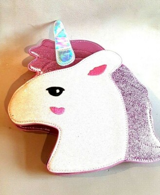 CUTE LADIES KIDS SPARKLE UNICORN BAG LARGE PU