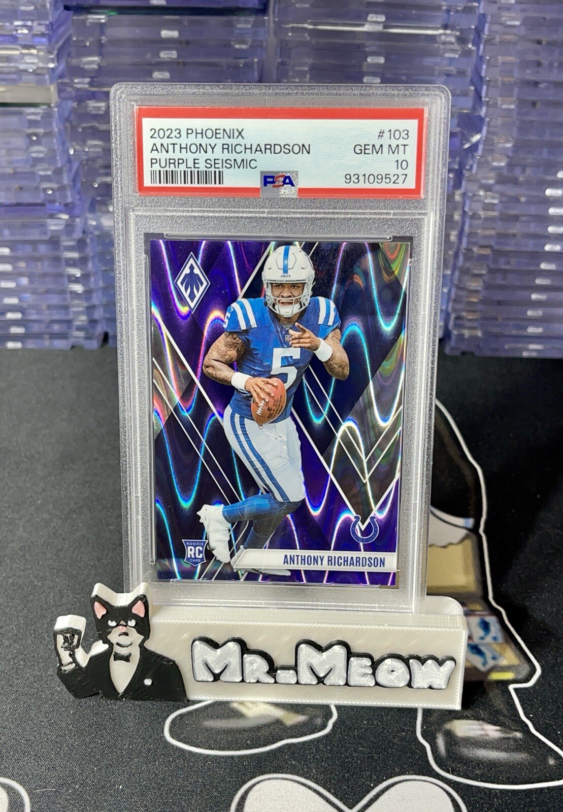 Anthony Richardson 2023 Phoenix Rookie Purple Seismic /125 Prizm RC PSA 10 #103
