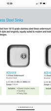 Abode ACS1018 400x400 1.0 Sink Bowl 