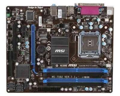 MSI G41M-P33 Combo MS-7592 VER:7.1 ATX Motherboard Socket 775 Intel G41 Chipset