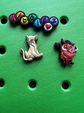 Disney's Lion King Authentic Jibbitz Shoe Charms for Crocs. Rare and HTF NEW