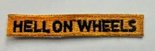 Hell On Wheels Tab 2nd Armor Division Patch US Army, Cut Edge