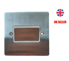 Fan Isolator Switch Bathroom 10A 3 Pole  Brushed Chrome Knightsbridge