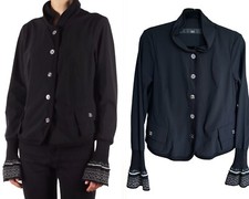 Marithe Francois Girbaud Cravatatakiller Jacket Y2k Avant Garde Us 10 Fr42 Black