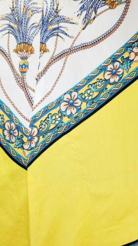 ZARA size 10 12 M satin patchwork paisley hanky hem summer beach dress cover up - Picture 3 of 5