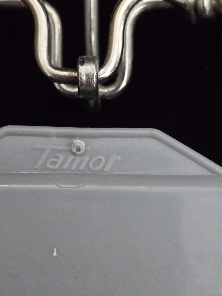 Lot 5 Vintage Tamor Plastic Clamp Clip Hangers Pants Skirt 11" Blue eBay