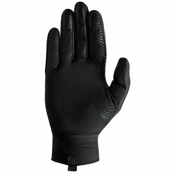 NIKE BLACK RUNNING GLOVES MENS BASELAYER LIGHT WINTER WARM COLD TOUCH SCREEN - Image 3 of 4
