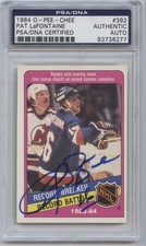 PAT LaFONTAINE SIGNED 1984-85 OPC O-PEE-CHEE CARD #392 PSA/DNA AUTO 83738277