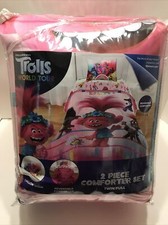 DreamWorks Trolls World Tour : 2-Pc Comforter Set Twin/Full w/ Pillow Sham