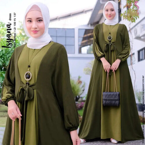 Muslimische Frauen Gebetskleid Islamisches Hijab Abaya Khimar Jilbab Kaftan C8 - Bild 3 von 15
