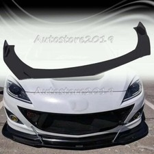 For Mazda 3 Hatchback 2004-2021 Gloss Black Front Bumper Lip Splitter Body Kit