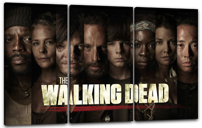 Wandbild Walking Dead Rick Carl Grimes Glenn Rhee Greene Tyreese Michonne