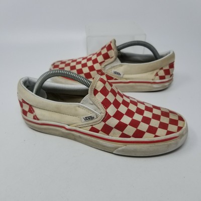 vans red tennis shoes