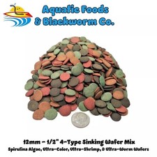 10-lbs 4-Type Sinking Wafers. Spirulina, Ultra-Worm, Ultra-Shrimp  Ultra-Color