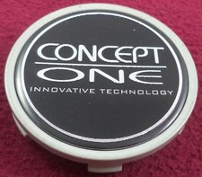 Concept One Wheels Black Silver Custom Wheel Center Cap C-c43 1