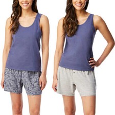 NWT Lucky Brand 3-Pc Super Soft Lightweight Shorts  Tank Lounge Sleep Set S-XXL