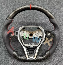 Real Carbon Fiber Steering Wheel Fits For 2018-2023 Toyota Camry Corolla RAV4