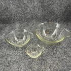 Vintage Pyrex Glass Measure/Mix Bowls Teardrop Nesting Set Of 3  1,3,8 Cup