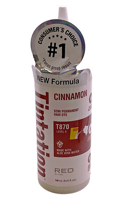 Red by Kiss Tintation Cinnamon T870 Semi Permanent Hair Color, 5 fl oz