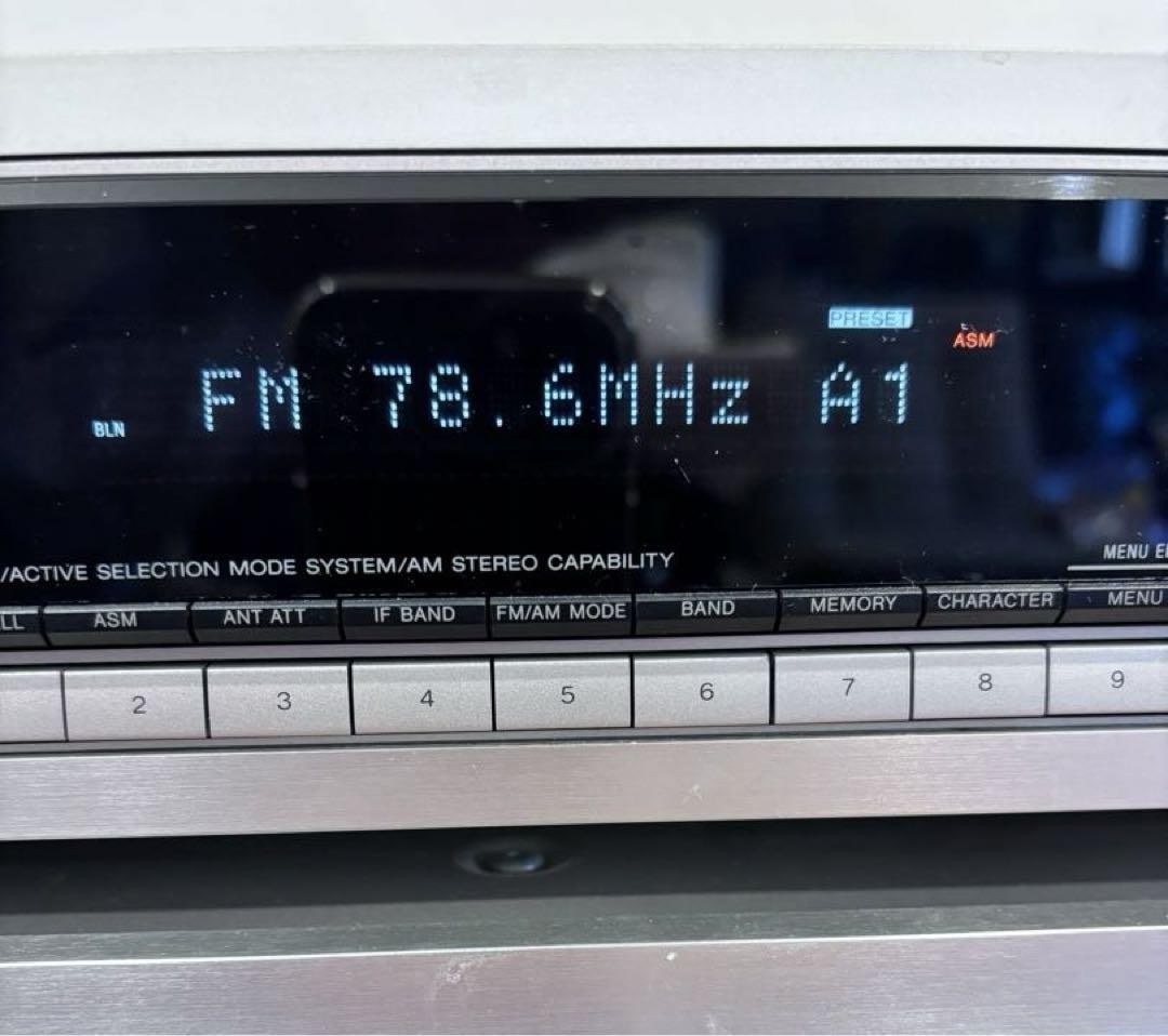 SONY ST-SA50ES FM/AM stereo tuner Digital Silver Vintage