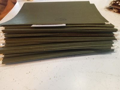 30 Brown OR 25 Green Letter Size Hanging File Folders Benchmark *READ*