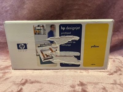 GENUINE HP 80 YELLOW PRINTHEAD/CLEANER DESIGNJET 1000 1050 C4823A Date: Expired