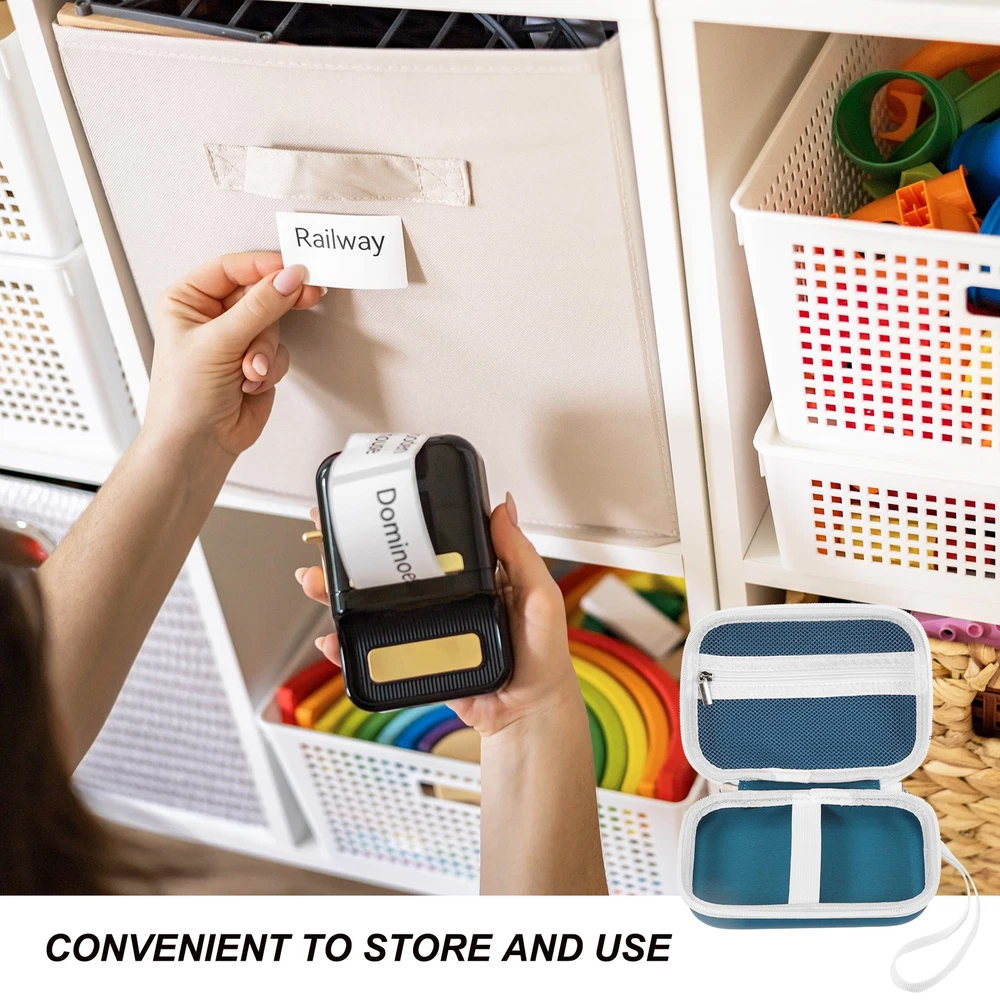 Blue Protective Case for Label Maker Machine & Printer  