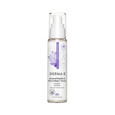 Derma E Advanced Peptides Vegan Flora-Collagen Face Serum 2 oz Wrinkles Redness