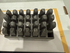 Used Hanson 27 Piece 5/16” Letter Stamps, 22400
