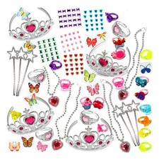 71 Piece Princess Jewelry Play Set Birthday Dress Up Party Favors Gift Bag Toys