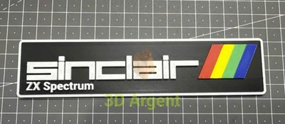 Sinclair ZX Spectrum Logo - 3D-gedruckter Schildständer
