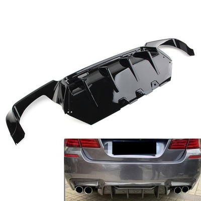 Rear Bumper Diffuser Quad Exhausts For BMW F10 M5 2011-2016 Gloss Black fl