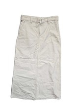 Vintage Polo Ralph Lauren Women's Curdoroy Maxi Skirt Ivory 6