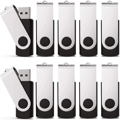 10PC 32GB USB 2.0 Flash Drive Memory Stick Thumb Drive Black Compact Lightweight