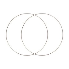 2x Metal Floral Hoops Iron Rings Macrame Rings Large Wreath Frame Craft Hoops