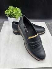 Vionic Women's Cheryl II Slip On Leather Loafers- BLACK Size 6.5 New