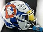 Bo Nix - Signed Broncos B$ Custom Painted Throwback Speedflex Auth Helmet 🔥🔥