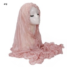 180 50Cm Long Scarf Shawl Wrap Hijab Scarves Stoles Headcover for Women Muslim