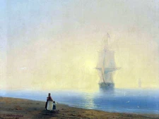 Ivan Aivazovsky Return Giclee Print on Canvas 8x10 Seascape Wall Art Painting