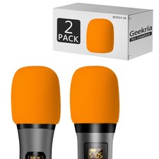Geekria Foam Windscreen for 1.6'' Diameter Microphones 2 Pack 