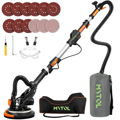 Electric Drywall Sander with Vacuum Dust Collection, Variable Speed, LED Ligh...