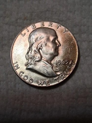 1963 D Ben Franklin Half Dollar In AU Condition In My Opinion.#491