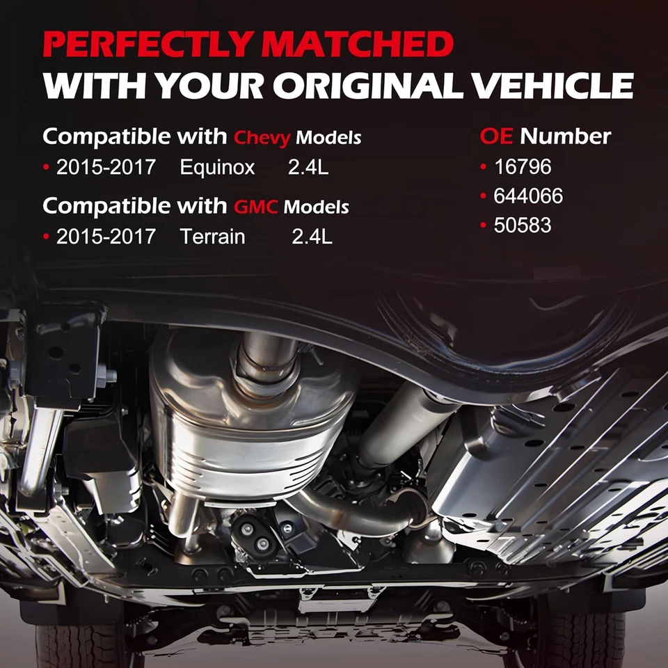 Передний каталитический конвертер для 2015 2016 2017 Chevrolet Equinox/GMC Terrain 2,4 л - Изображение 2 из 4