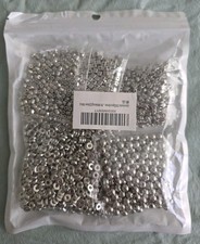 2000pcs 6mm Flat/Round/Spacer/Disc Beads for Bracelet Necklace Jewelry DIY Craft