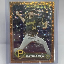 JT Brubaker #635 - 2024 Topps Series 2 - Orange Foil SN 262/299 - Pirates