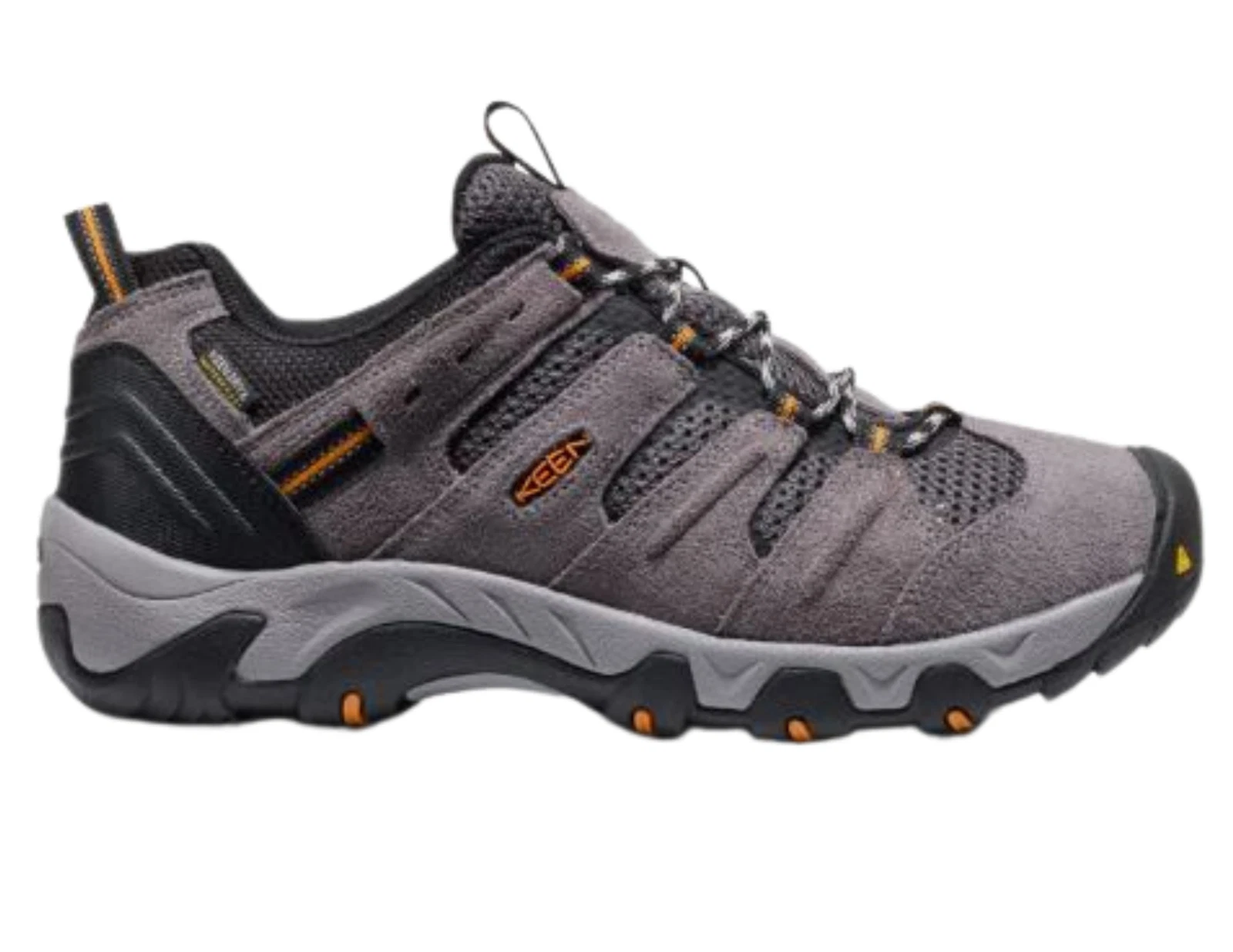 Keen Headout Waterproof Leather Hiking Shoes Mens 11 Grey Orange 1031659