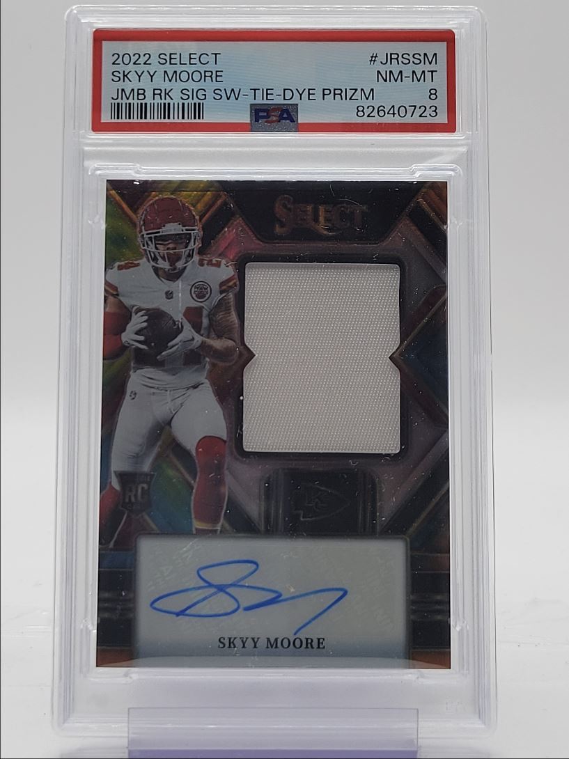 Skyy Moore Panini Select Jumbo Rookie Signature Swatch #JRSSM Tie-Dye