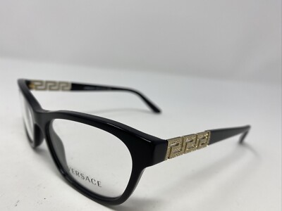 Versace Eyeglasses Italy MOD 3212-B GB1 52-16-140 Black/Gold  display picture 1
