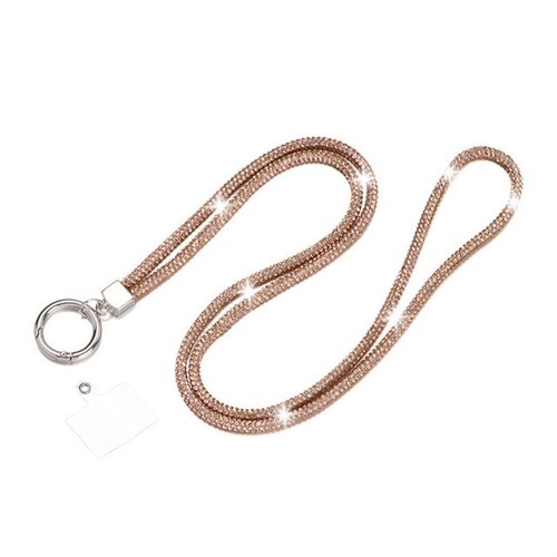 Glitter Bright Rhinestone Phone Lanyard Crystal Neck Strap Hanging Ornaments - 第 13/25 張圖片